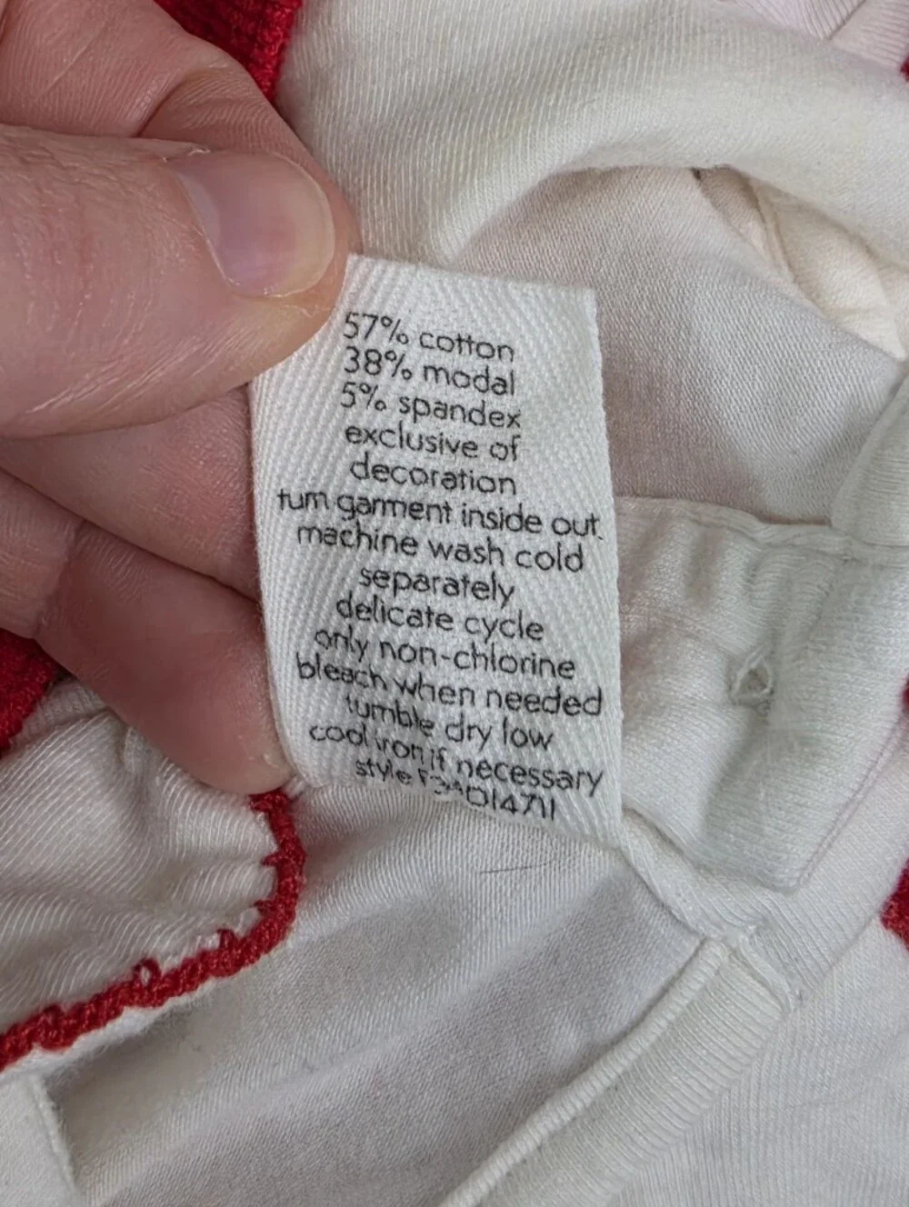 Starting Out Corduroy Santa Dress with White Top